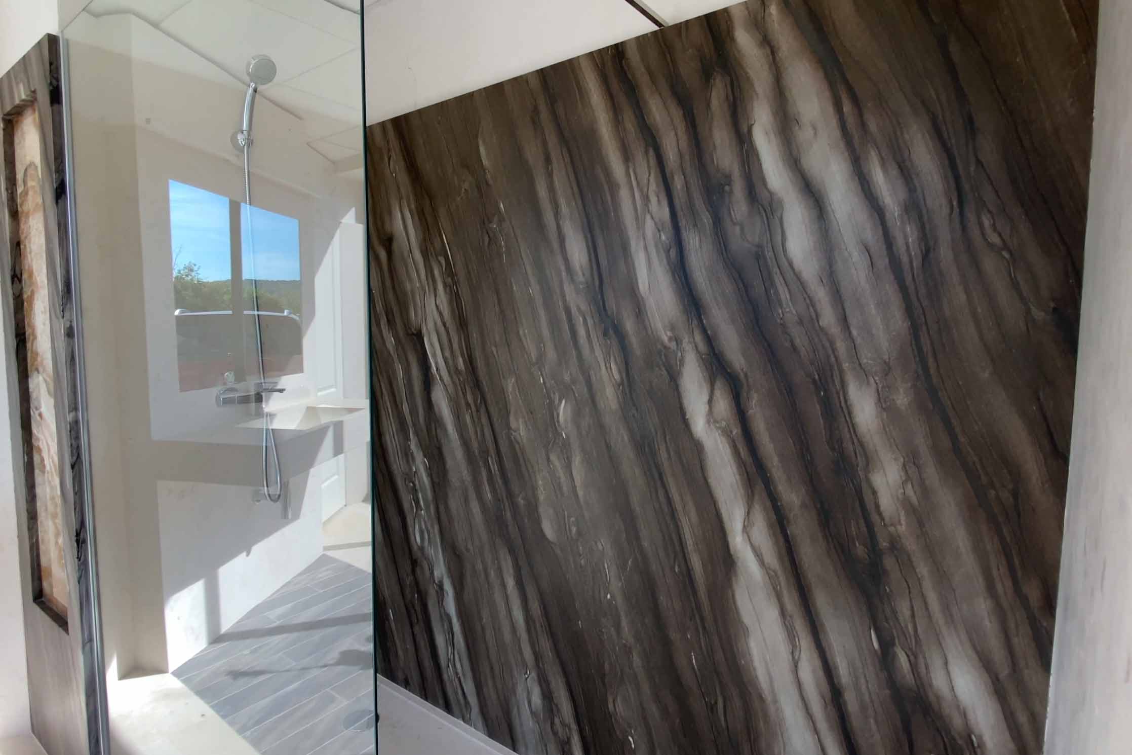 Salle de bain en pierre Normandie