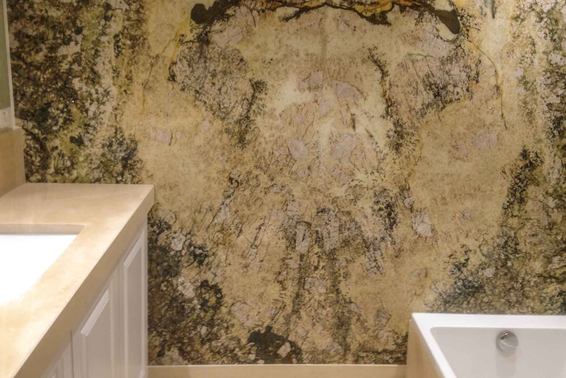 Salle de bain en pierre Normandie